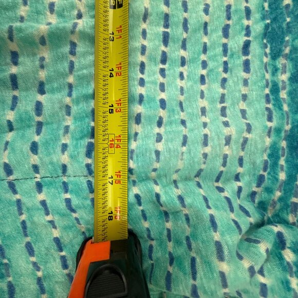 Lauren Ralph Lauren Petite Dolman Sleeve Linen Top Blue Ombre Stripe PL Oversize - Picture 6 of 6